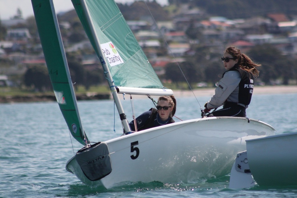 New Plymouth girls - Interdominion Schools Team Sailing Championships © Kirsty Laws